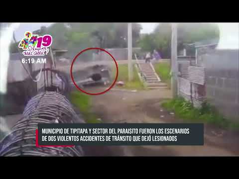 Imprudencia vial deja a conductores y peatones gravemente lesionados en calles de Managua- Nicaragua