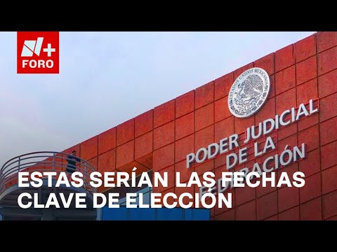 Revelan fechas para el proceso de elección en Poder Judicial - Noticias MX