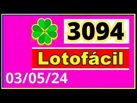 LotoFacil 3094 - Resultado da Lotofacil Concurso 3094