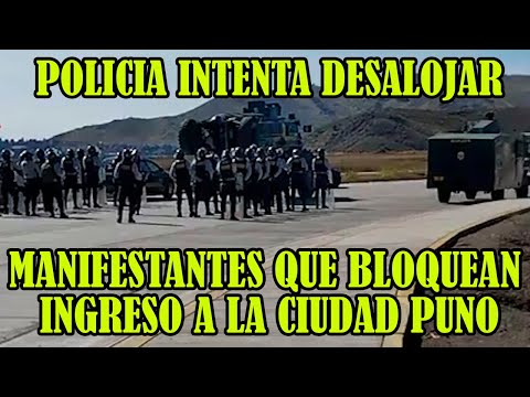 MANIFESTANTS BLOQUEAN INGRESO HACIA PUNO PIDEN RENUNCIA DE DINA BOLUARTE..