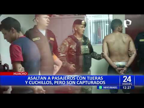 Huacho: usaron tijeras y cuchillos para amedrentar a pasajeros de bus interprovincial