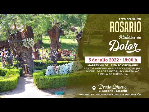 SANTO ROSARIO de hoy Martes (Misterios Dolorosos) en DIRECTO desde PRADO NUEVO a las 18:00 h.