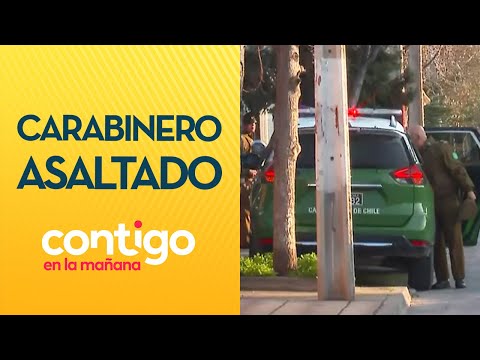 AMBOS HERIDOS: Delincuente asaltó a carabinero con subametralladora - Contigo en la Mañana