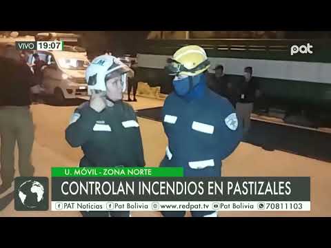 Caso incendio: Controlan incendios de pastizales en la zona norte de Santa Cruz