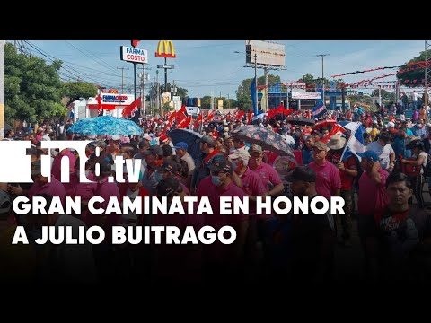 Fervor sandinista en las calles de Managua para honrar a Julio Buitrago - Nicaragua