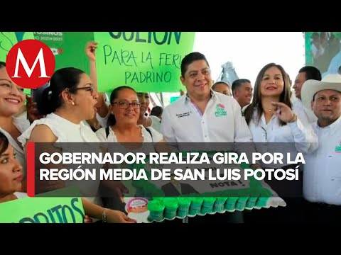 Ricardo Gallardo Cardona, gobernador de San Luis Potosí, entregó obras de infraestructura vial