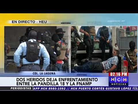 ¡Balacera! Dos supuestos pandilleros heridos tras enfrentamiento con la FNAMP en la capital