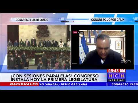 ¡Vía Zoom! Congreso hondureño presidido por Jorge Cálix, instala Primera Legislatura