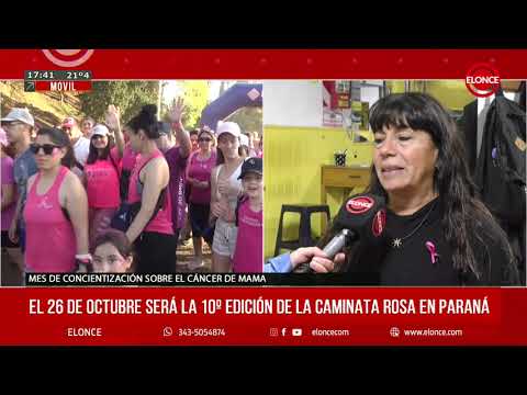 El 26 de octubre será la 10º edición de la Caminata Rosa en Paraná