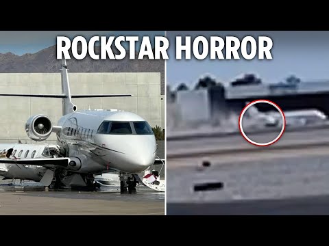 Moment Motley Crue star Vince Neil's private jet crashes into plane killing one