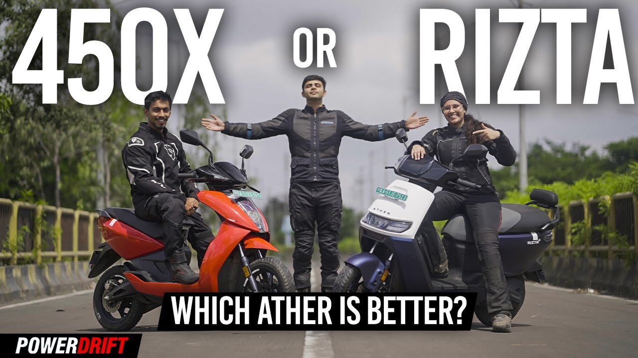 Ather 450X or Ather Rizta: Which Electric Scooter is right for you? | PowerDrift