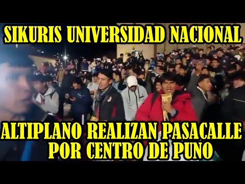ASI CANTARON Y DANZARON LOS ESTUDIANTES DE LA UNIVERSIDAD NACIONAL DEL ALTIPLANO DE PUNO..