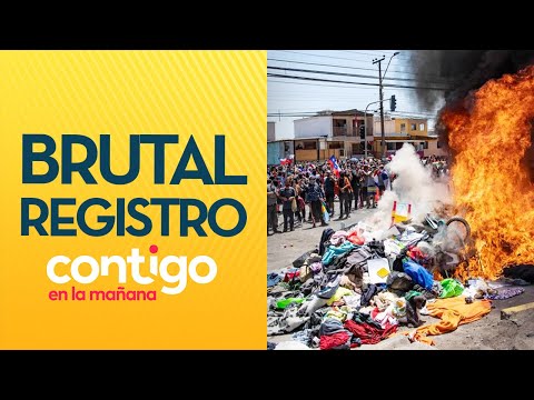 ¡REPUDIO! La polémica quema de pertenencias a inmigrantes en Iquique - Contigo en La Maña