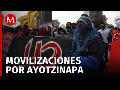 Marcha del décimo aniversario de Ayotzinapa en la Ciudad de México