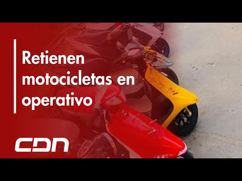 Digesett realiza operativo contra las carreras clandestinas; 14 motocicletas fueron retenidas