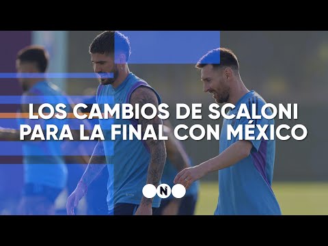 Los CAMBIOS que ANALIZA SCALONI para la FINAL con MÉXICO - Telefe Noticias