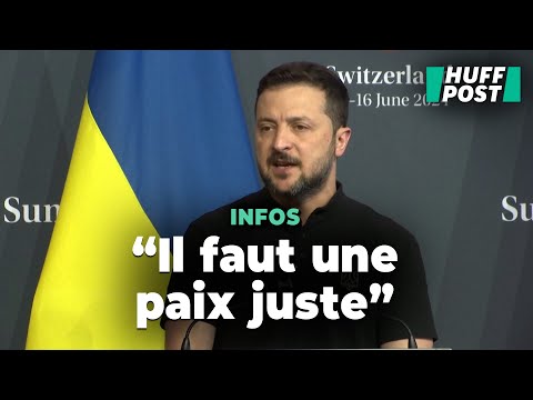 Volodymyr Zelensky s'exprime après le sommet pour la paix en Ukraine