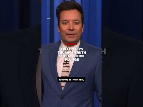 Fallon rips Trump’s Truth Social stock plunge