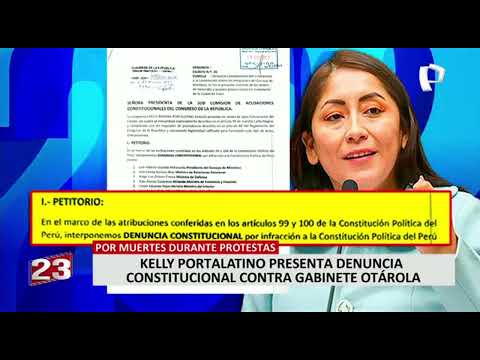 Presentan denuncia constitucional contra Gabinete Otárola por muertes en protestas