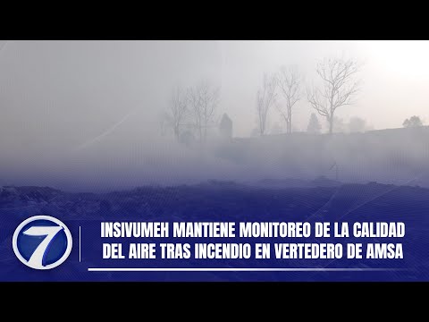 INSIVUMEH mantiene monitoreo de la calidad del aire tras incendio en vertedero de AMSA