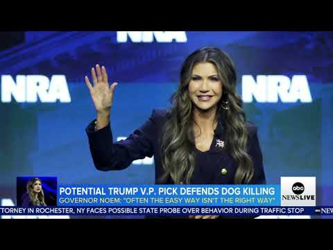 Kristi Noem defends decision to shoot her 'untrainable' puppy