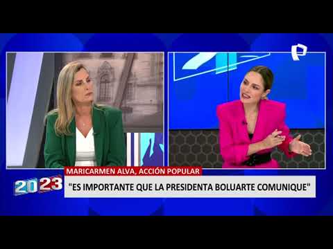 Maricarmen Alva sobre Dina Boluarte: Ha sido firme y eso es lo que queremos de una presidenta