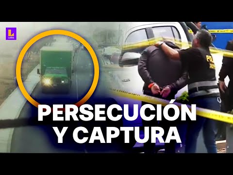 Nuevos videos sobre la persecución y captura en San Miguel: Dos sicarios caen tras chocar con maceta