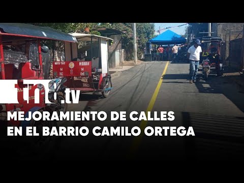 Mejoramiento vial en el barrio Camilo Ortega, Managua - Nicaragua