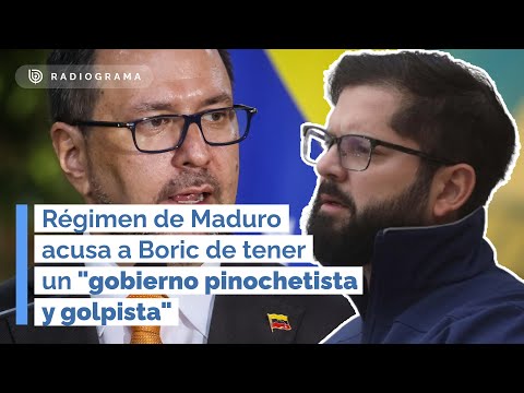 Régimen de Maduro acusa a Boric de tener un gobierno pinochetista y golpista