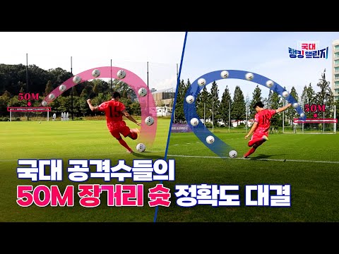 국대 공격수들이 하프라인에서 골대를 노린다면?! #강성진 #박승호 #국대랭킹챌린지 EP.4