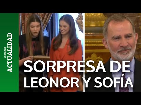 La sorpresa de Leonor y Sofía al Rey Felipe y la Reina Letizia