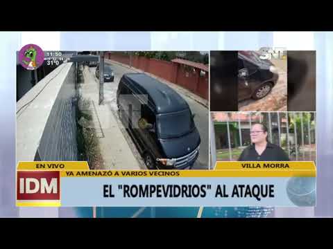 Villa Morra: El ''rompevidrios'' al ataque