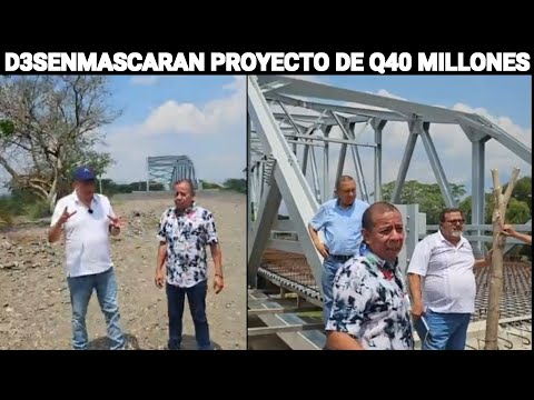ALDO DÁVILA Y ORLANDO BLANCO D3SENMASCARAN PROYECTO DE Q40 MILLONES, GUATEMALA.