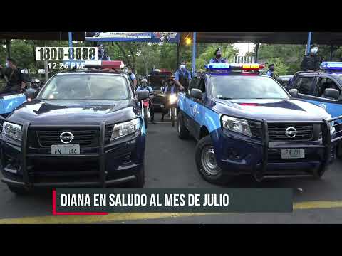 Policía Nacional le da la bienvenida al mes de Julio Victorioso - Nicaragua