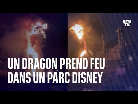 Le dragon Maléfique prend feu au milieu d'un spectacle à Disneyland en Californie