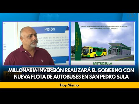 Millonaria inversión realizará el Gobierno con nueva flota de autobuses en San Pedro Sula