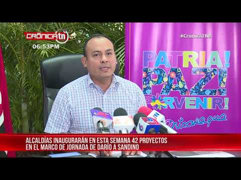 De Darío a Sandino: Alcaldías de Nicaragua inaugurarán 42 proyectos