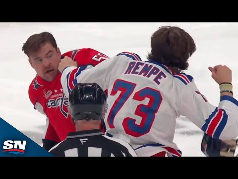 Matt Rempe And Dylan McIlrath Drop The Gloves For Centre Ice Showdown