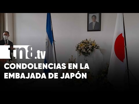 Nicaragua firma libro de condolencias ante asesinato de ex primer ministro de Japón