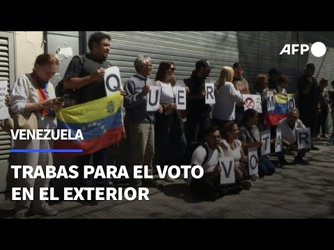 Maduro y el voto en el exterior: venezolanos denuncian trabas para registrarse a votar | AFP
