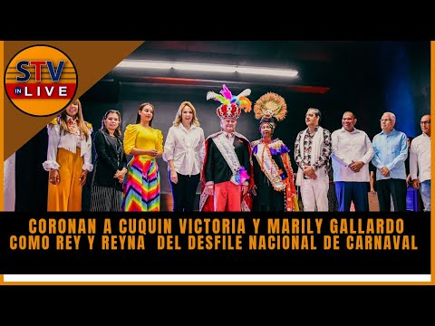 Coronan a Cuquin Victoria y  Marily Gallardo  como Rey y Reína  Del Desfile Nacional de Carnaval