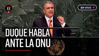 “Maduro se sostiene con los recursos del narcotráfico”: Duque ante la ONU - El Espectador