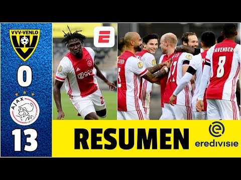 Venlo 0-13 Ajax. HISTÓRICO triunfo del Ajax de Edson Álvarez. Repóker de Lassina Traoré | Eredivisie