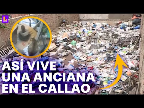 Anciana vive entre ratas y basura en el Callao: Olor nauseabundo llega hasta casa de vecinos