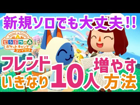 【ポケ森コンプリート】サービス開始直後にフレンド10人増やす方法を徹底解説!!「どうぶつの森ポケットキャンプコンプリート」