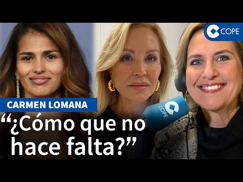 Carmen Lomana se moja sobre la polémica de Sara Sálamo y explica si llevaba o no maquillaje