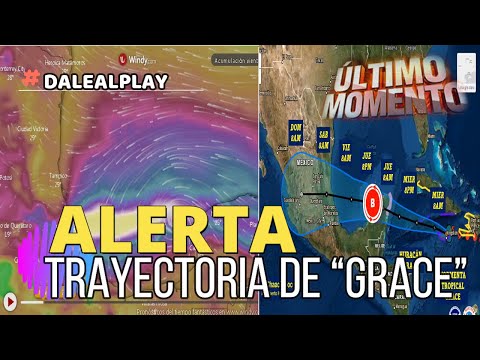 De la Península de Yucatán al Golfo de México así será la trayectoria de Grace en las próximas horas