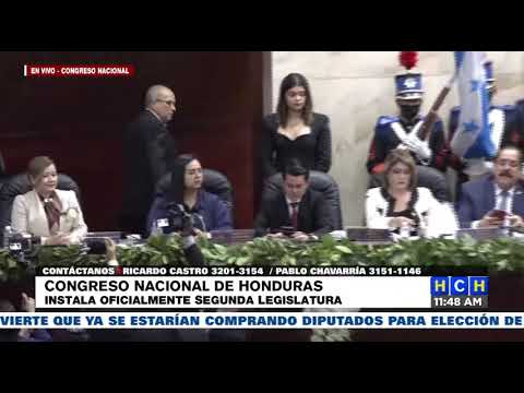 ¡Instalada oficialmente Segunda Legislatura en el Congreso Nacional de Honduras!