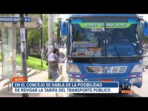 Concejo Metropolitano de Quito habla de la revisión de la tarifa del transporte público