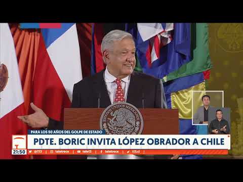 Presidente Boric invito a López Obrador a Chile